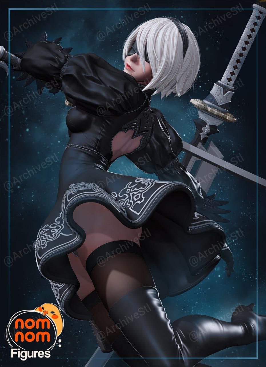 尼尔机械纪元 (Nier Automata) 2B 3D打印图纸